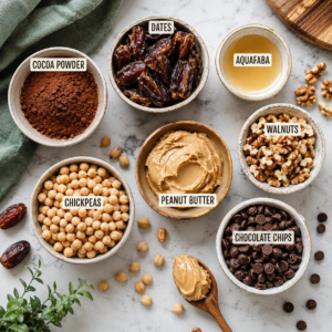fudgy chickpea brownies ingredients gluten free vegan to fix dry gluten-free brownies