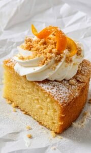 Eggless cake with a soft, moist crumb